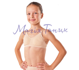 Топ для танців дитячій бежевий, фото 1